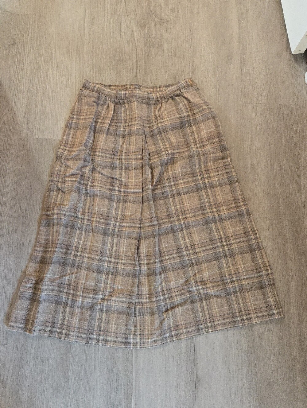 Vintage Pendleton Wool Plaid Midi Skirt, SIZE S?, See Description